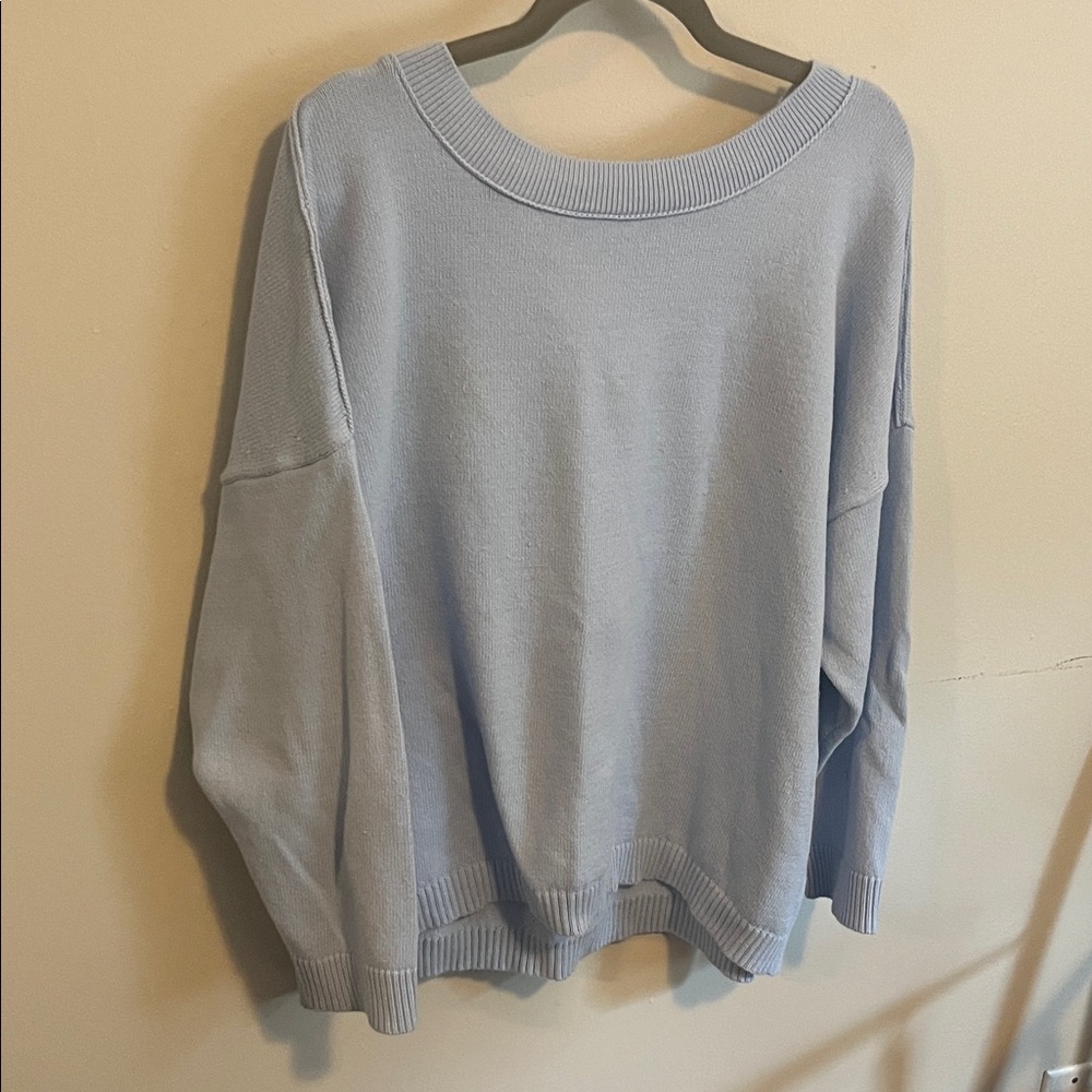 J. Jill Light Blue Knit Sweater